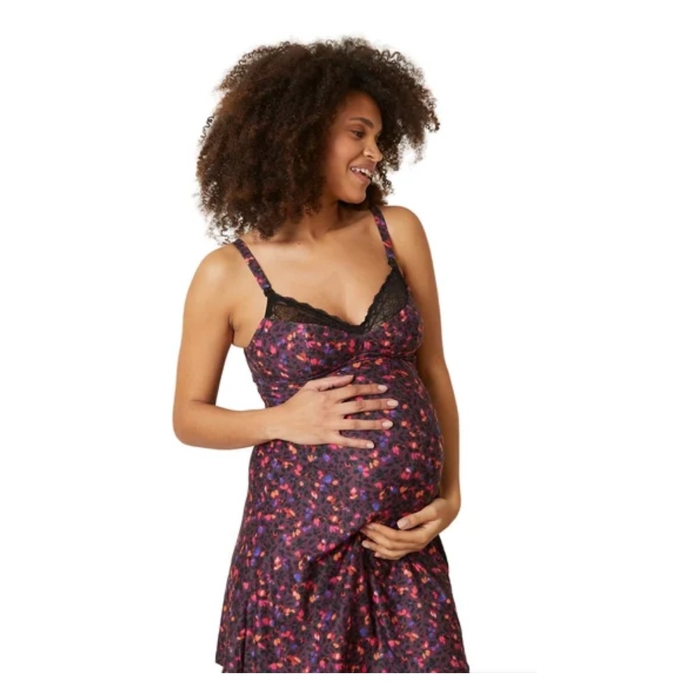 Chemise de nuit de maternité Vêtements d'allaitement Vêtements de maternité  Pyjama de maternité pour l'allaitement (1 pièce)