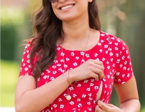 Haut de grossesse et d’allaitement manches courtes Leora