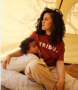 T-shirt d&rsquo;allaitement Tajinebanane Tribu » avec boutons pressions »