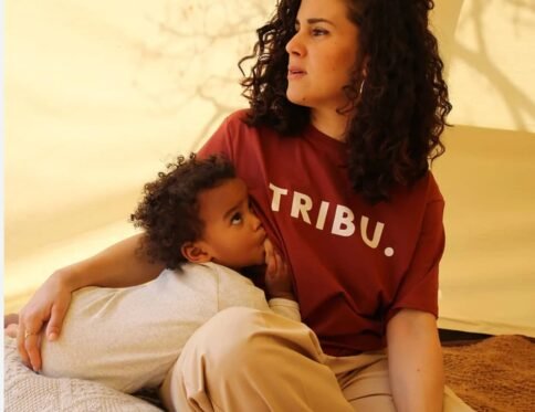 T-shirt d’allaitement Tajinebanane Tribu » avec boutons pressions »