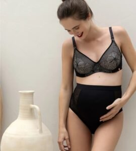 Maxi culotte de maternité Dahlia Noir