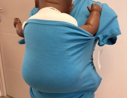 TSHIRT PEAU A PEAU BLEU CIEL