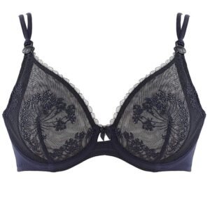 Soutien gorge de grossesse et d'allaitement classique LOUISE marine