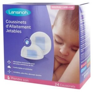 Coussinets d&rsquo;allaitement jetables LANSINOH boite de 24
