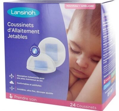 Coussinets d’allaitement jetables LANSINOH boite de 24