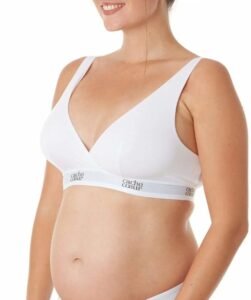 Brassière de grossesse et d'allaitement Life Blanc devant