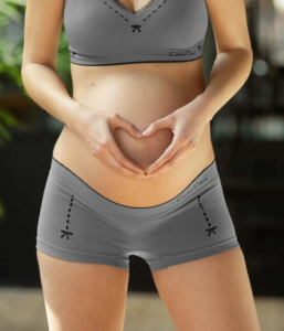 Shorty de grossesse Illusion Gris