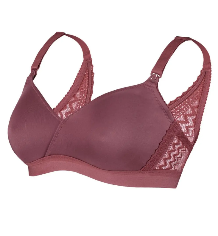 Soutien-gorge de grossesse et d'allaitement Serena Prune