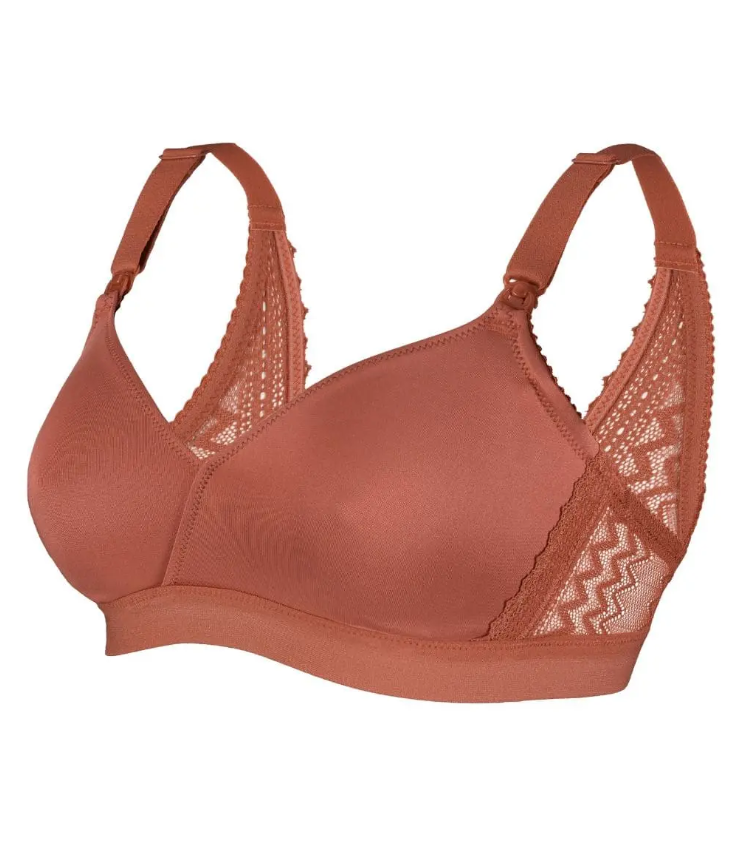 Soutien-gorge de grossesse et d'allaitement Serena Terracota