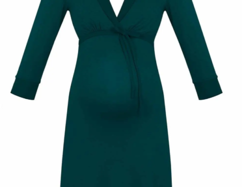 Chemise de nuit de grossesse et d'allaitement Milk - Vert