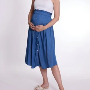 Jupe à godets Dallas Mid Blue