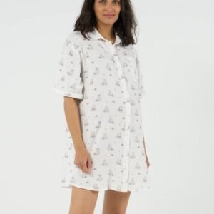 Robe de nuit maternité et allaitement Elinor Multicolor