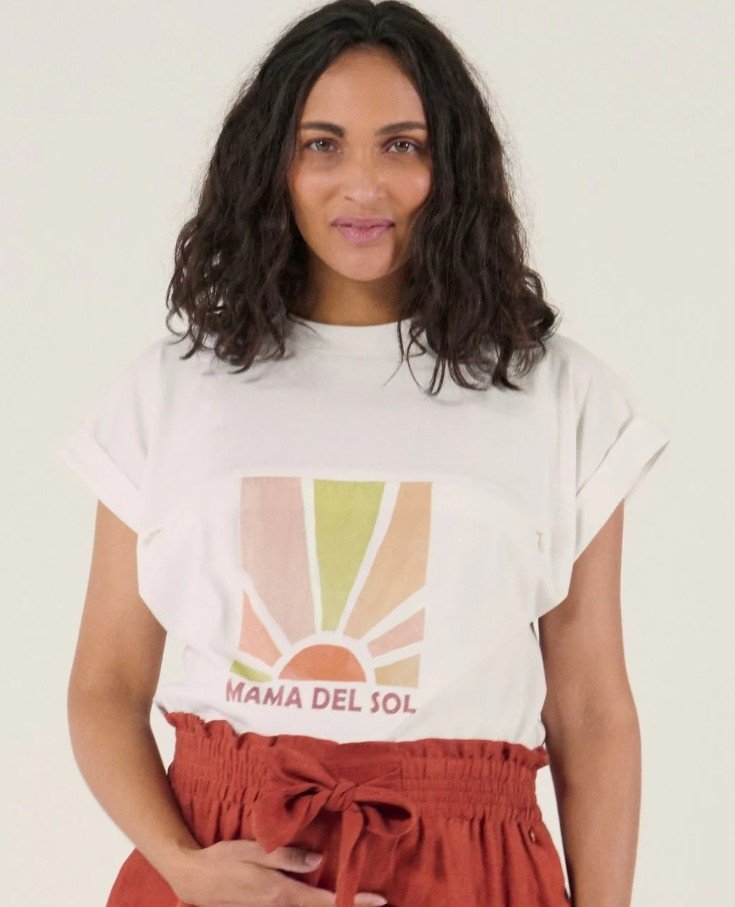 T-shirt Mama Del Sol Blanc