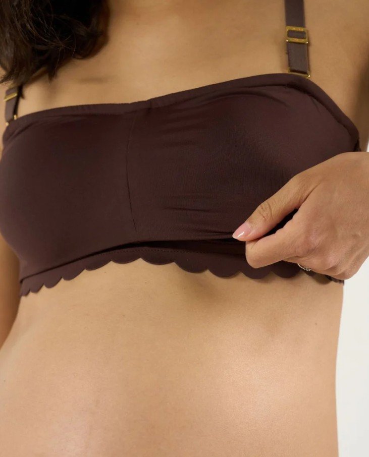 Bandeau de maternité et allaitement invisible Skin Chocolat zoom