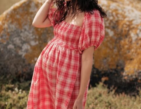 Robe de grossesse et d'allaitement Melissa Framboise